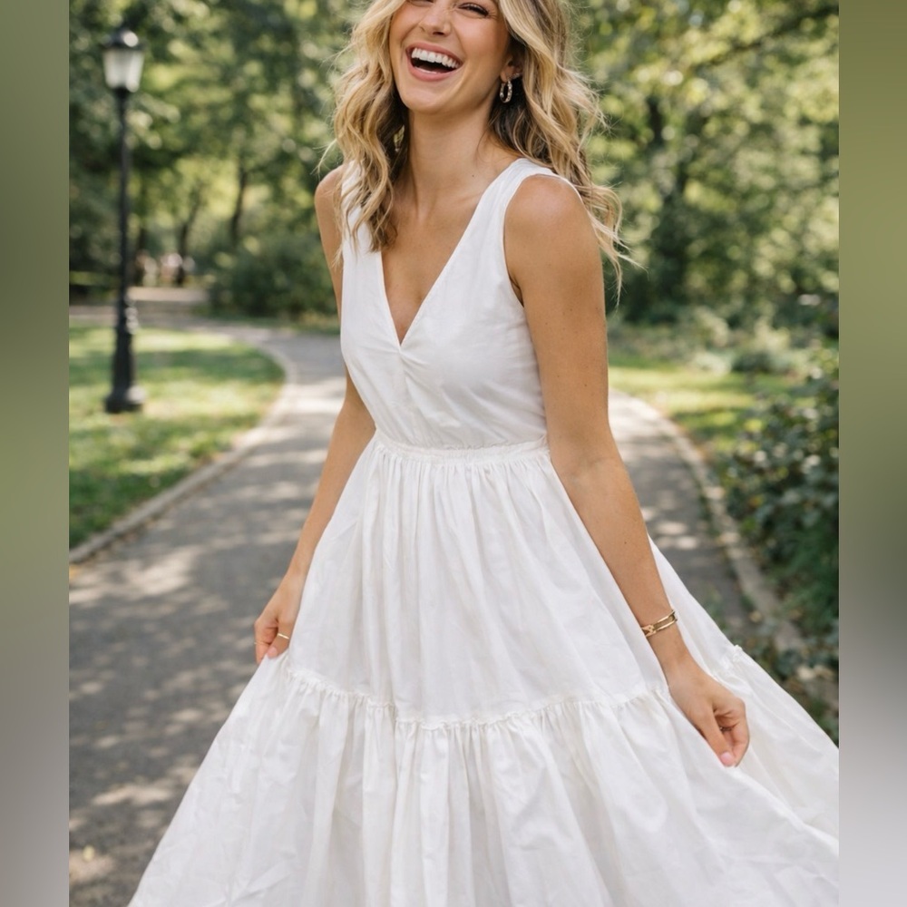 H&M voluminous full skirt dress bloggers favorite - Picture 4 of 16